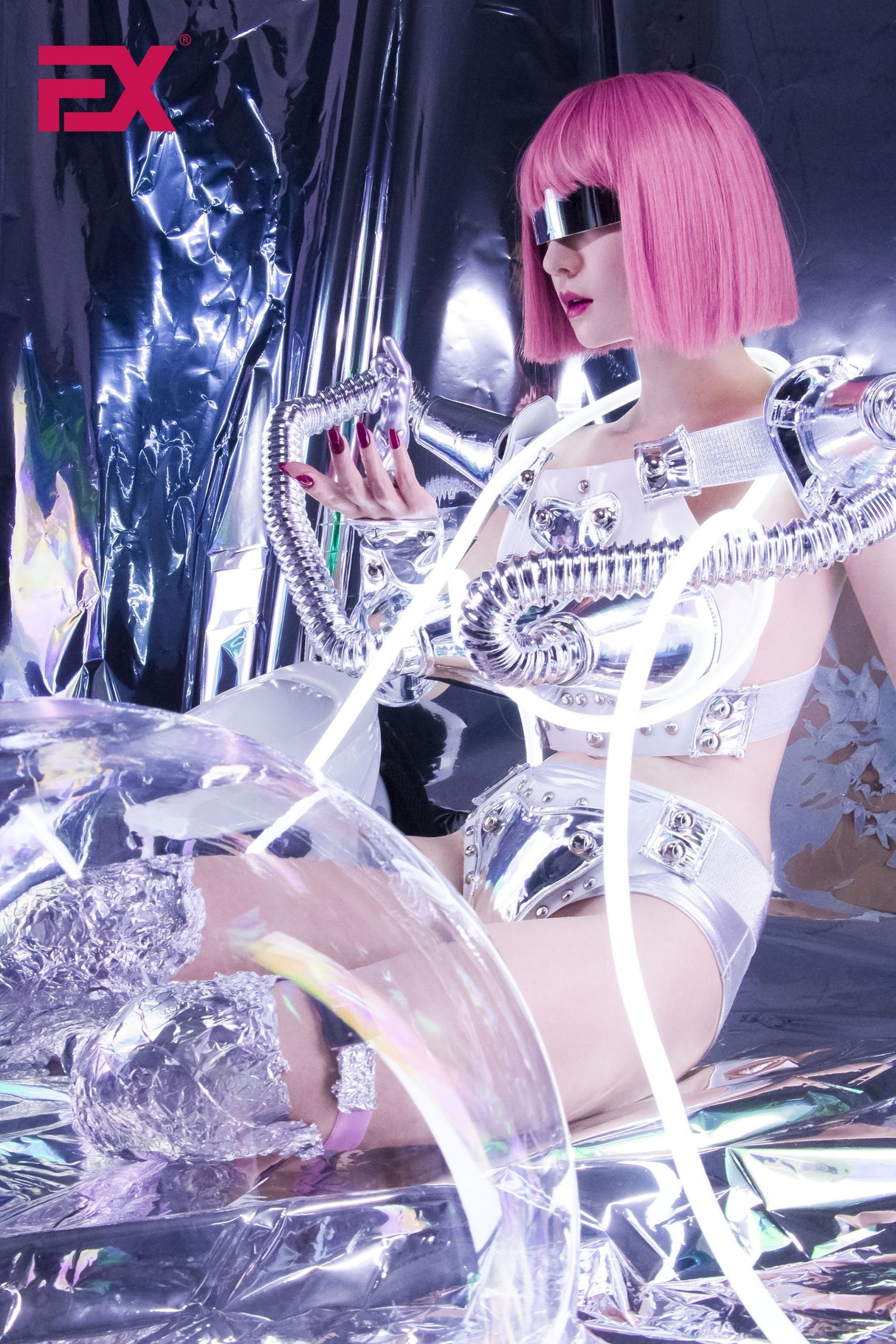 Jie - Cyberpunk (Full Silicone): EX Doll Asian Sex Doll (RealClone)