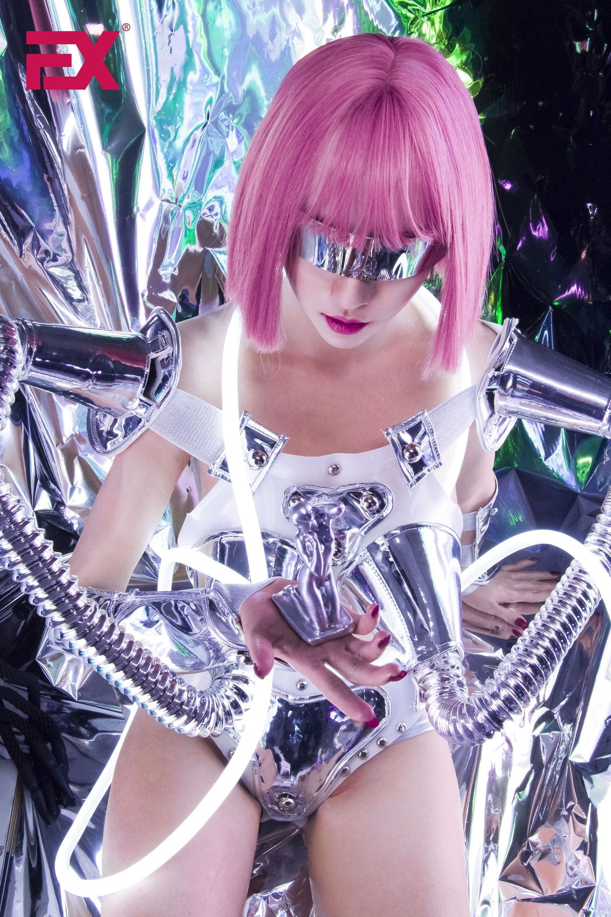 Jie - Cyberpunk (Full Silicone): EX Doll Asian Sex Doll (RealClone)