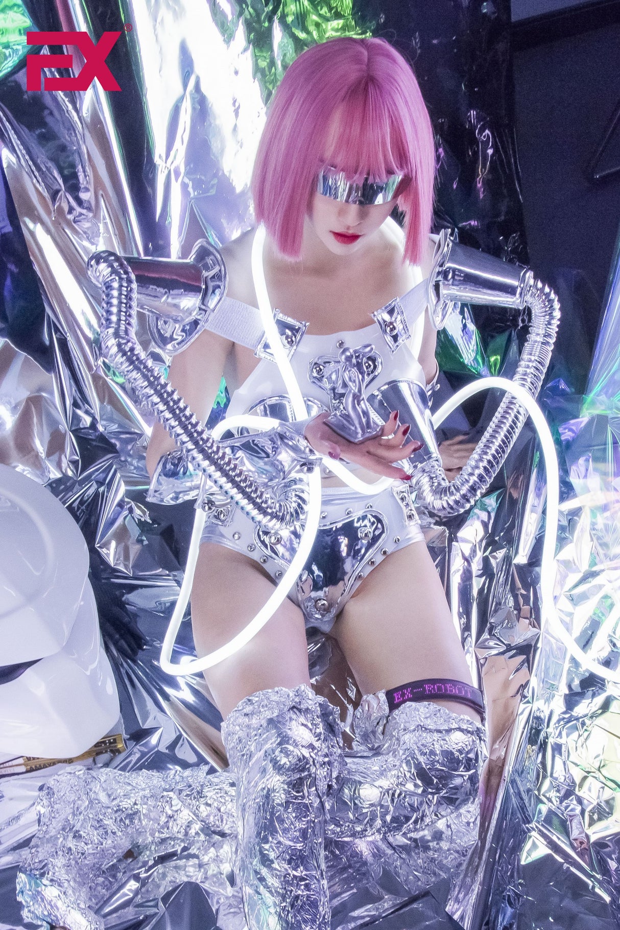 Jie - Cyberpunk (Full Silicone): EX Doll Asian Sex Doll (RealClone)