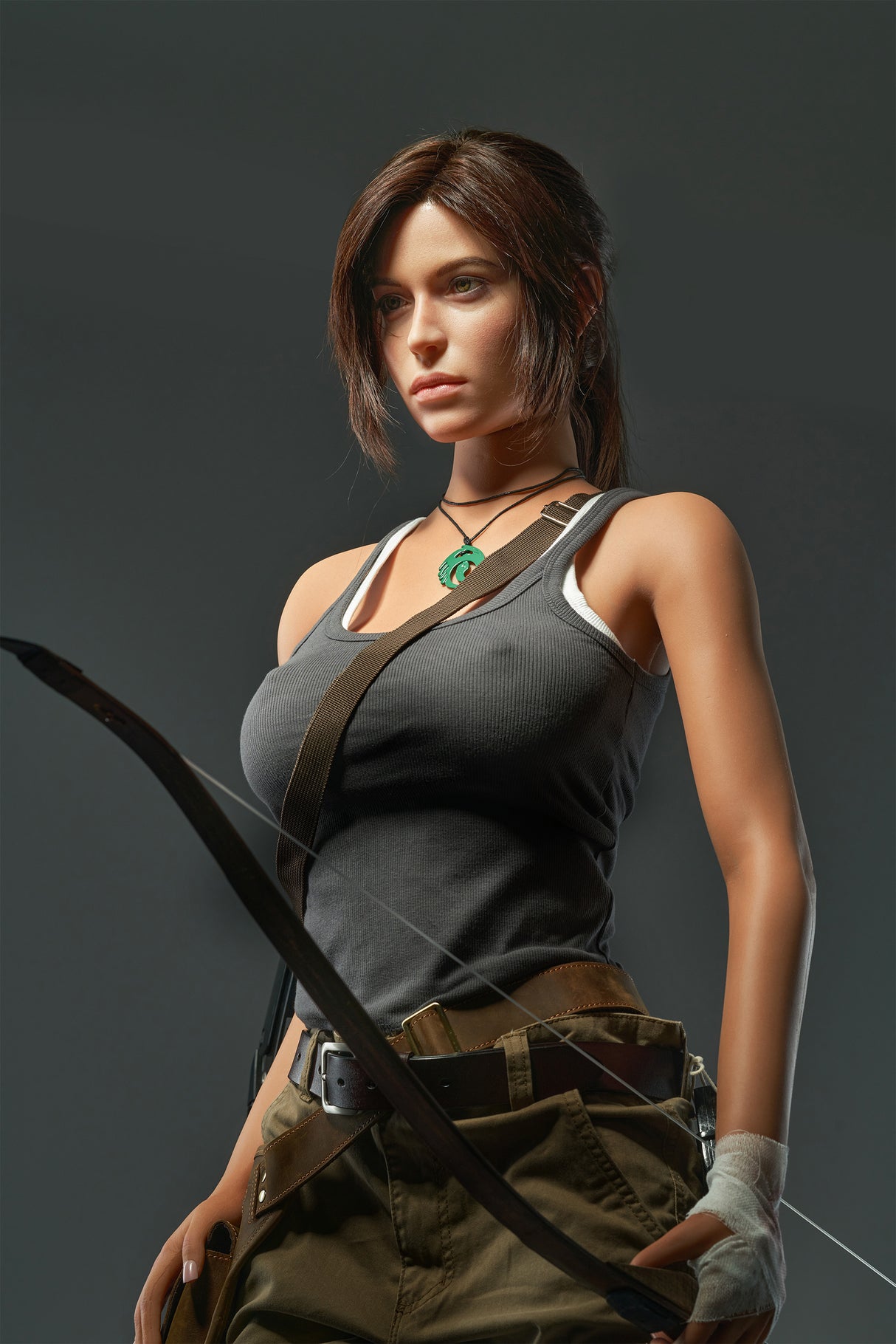 Lara Croft: 166cm E-cup Anime Silicone Sex Doll-Game Lady