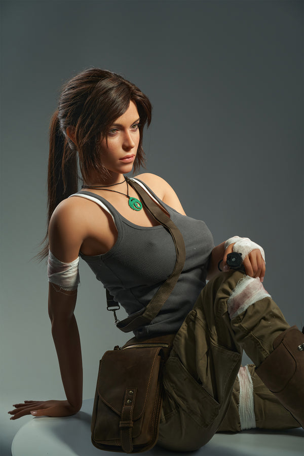 Lara Croft: 166cm E-cup Anime Silicone Sex Doll-Game Lady