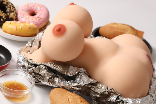 X-M Torso Delicacy(Cinnamon): 35cm Real TPE Love Doll Torso-Climax Doll